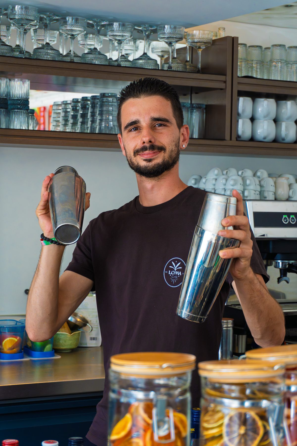 Corentin Lux, le barman du Loma